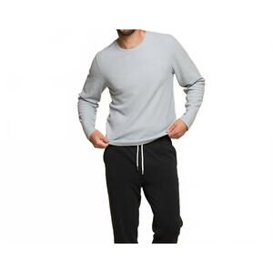NEW FUNDAMENTAL COAST long sleeve crew top in limestone